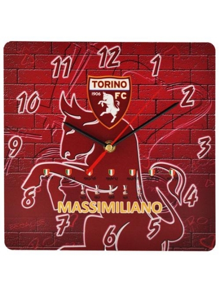 Orologio da parete in plexiglass TORINO FC
